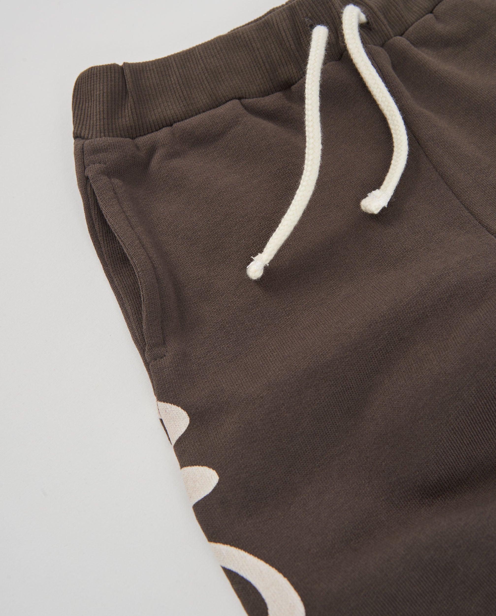 TucTuc Pantaloni Felpa Bambino Marrone Vita Elasticizzata