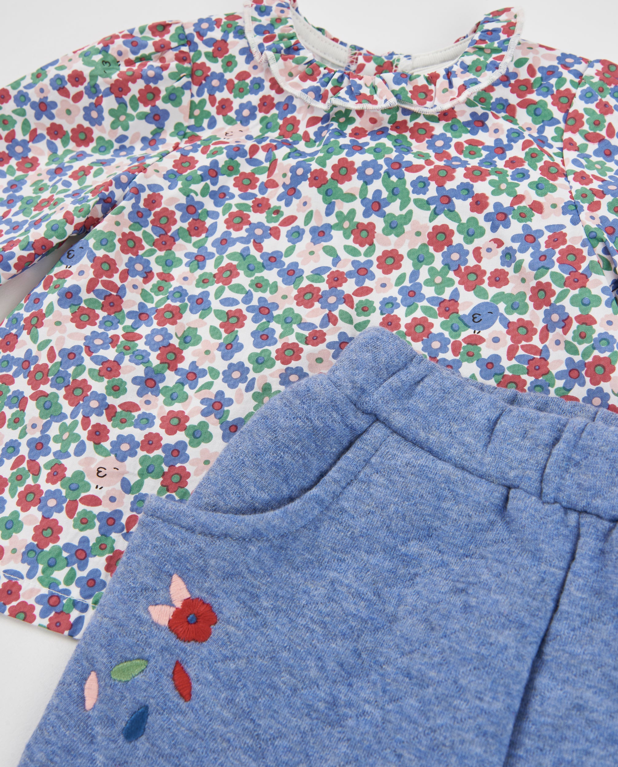 TucTuc Completi completo floreale neonata multicolor 0-1M