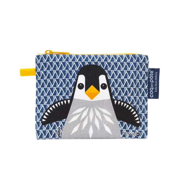 Coq en Pâte portamonete Pinguino cotone bio bimbo