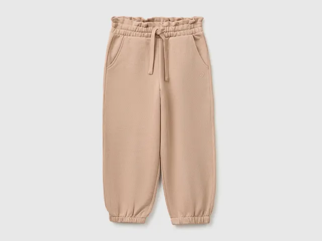 Benetton Pantaloni tuta felpa cotone bio taglia 82