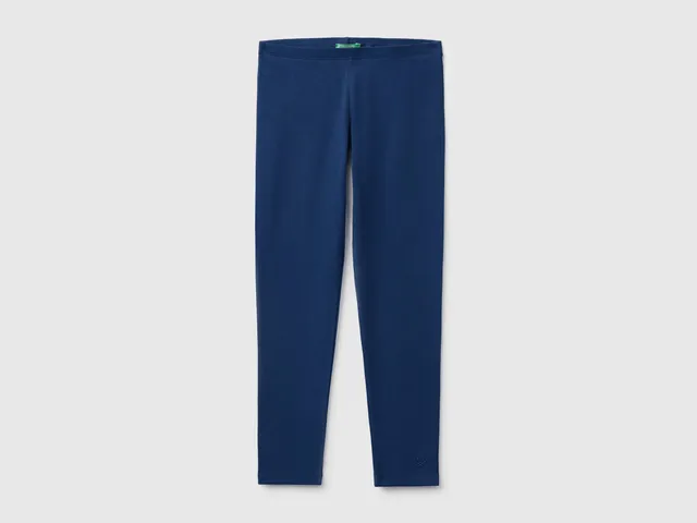 Benetton Trousers Leggings cotone logo taglia M