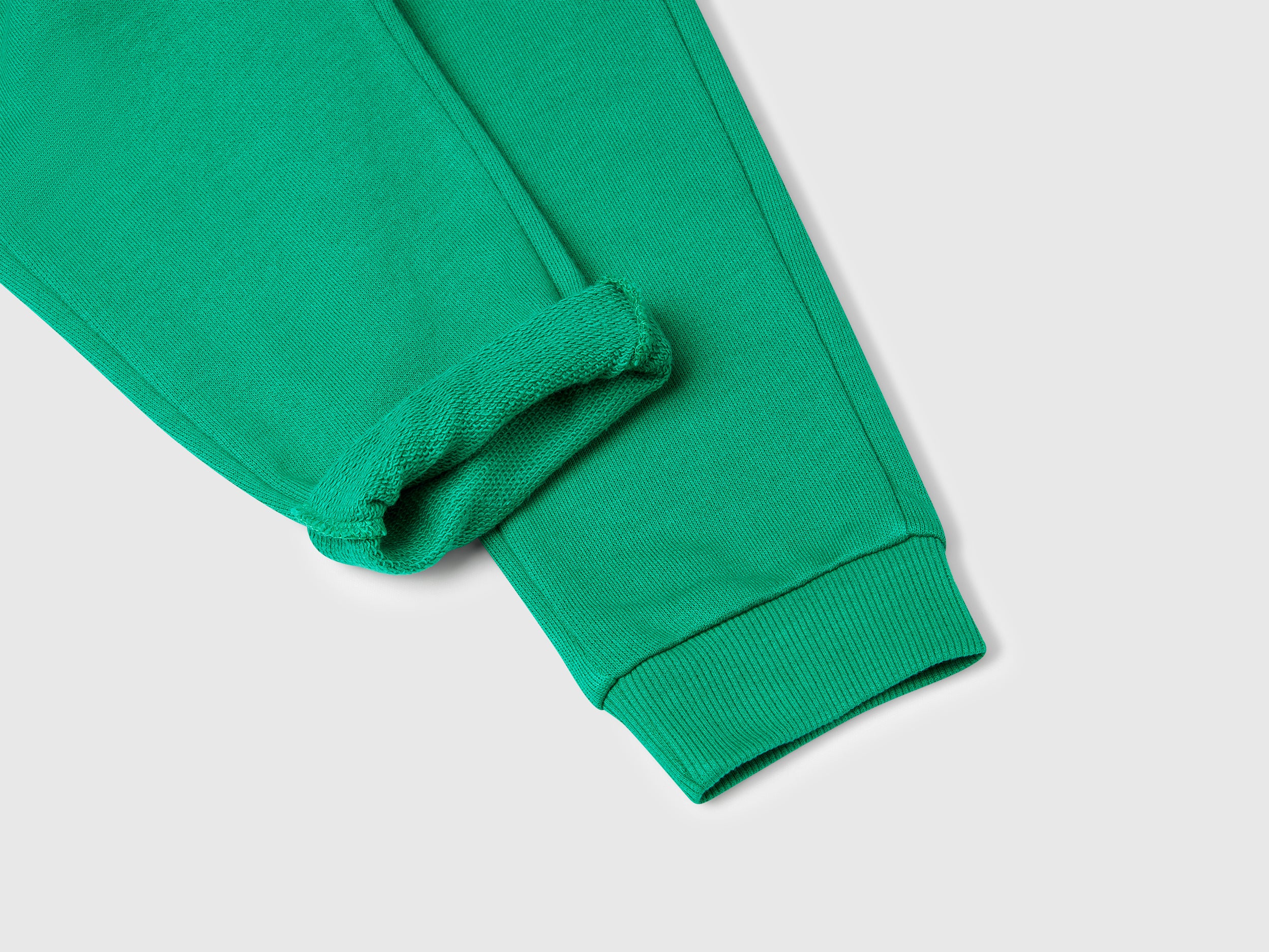 Benetton Pantaloni tuta cotone bio bimbo taglia 98 logo