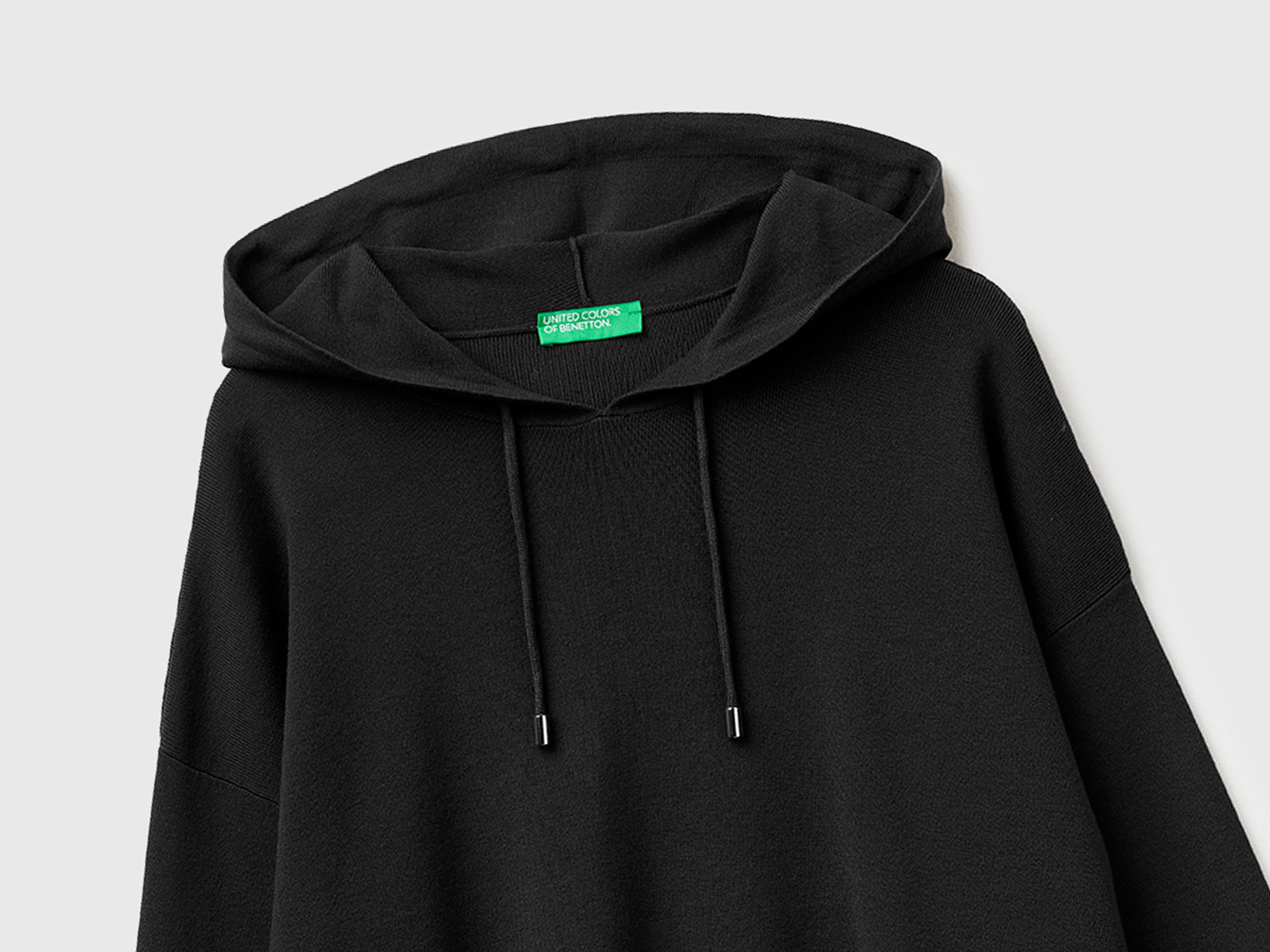 United Colors of Benetton Maglione Cappuccio Oversize Viscosa M