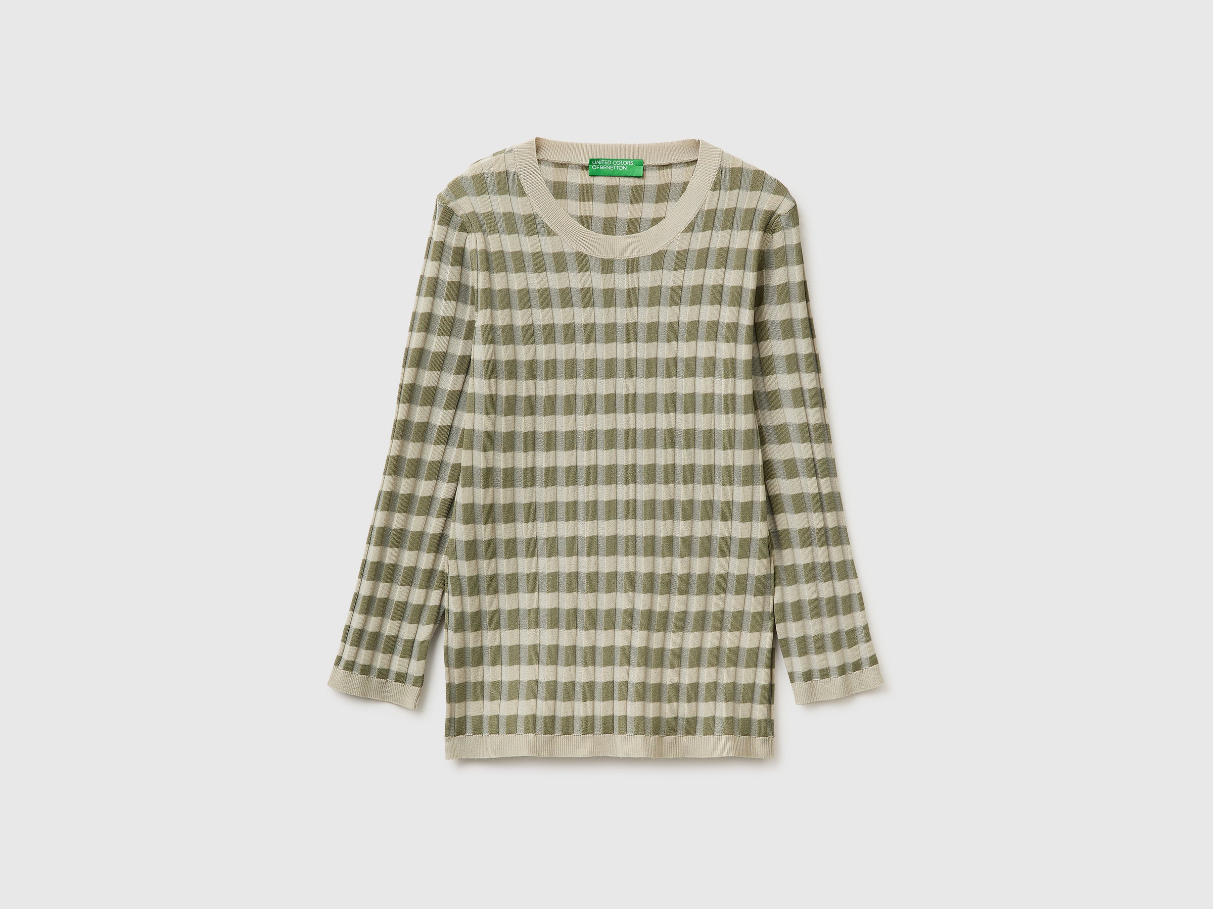United Colors of Benetton Maglione Righe Viscosa Slim Taglia S