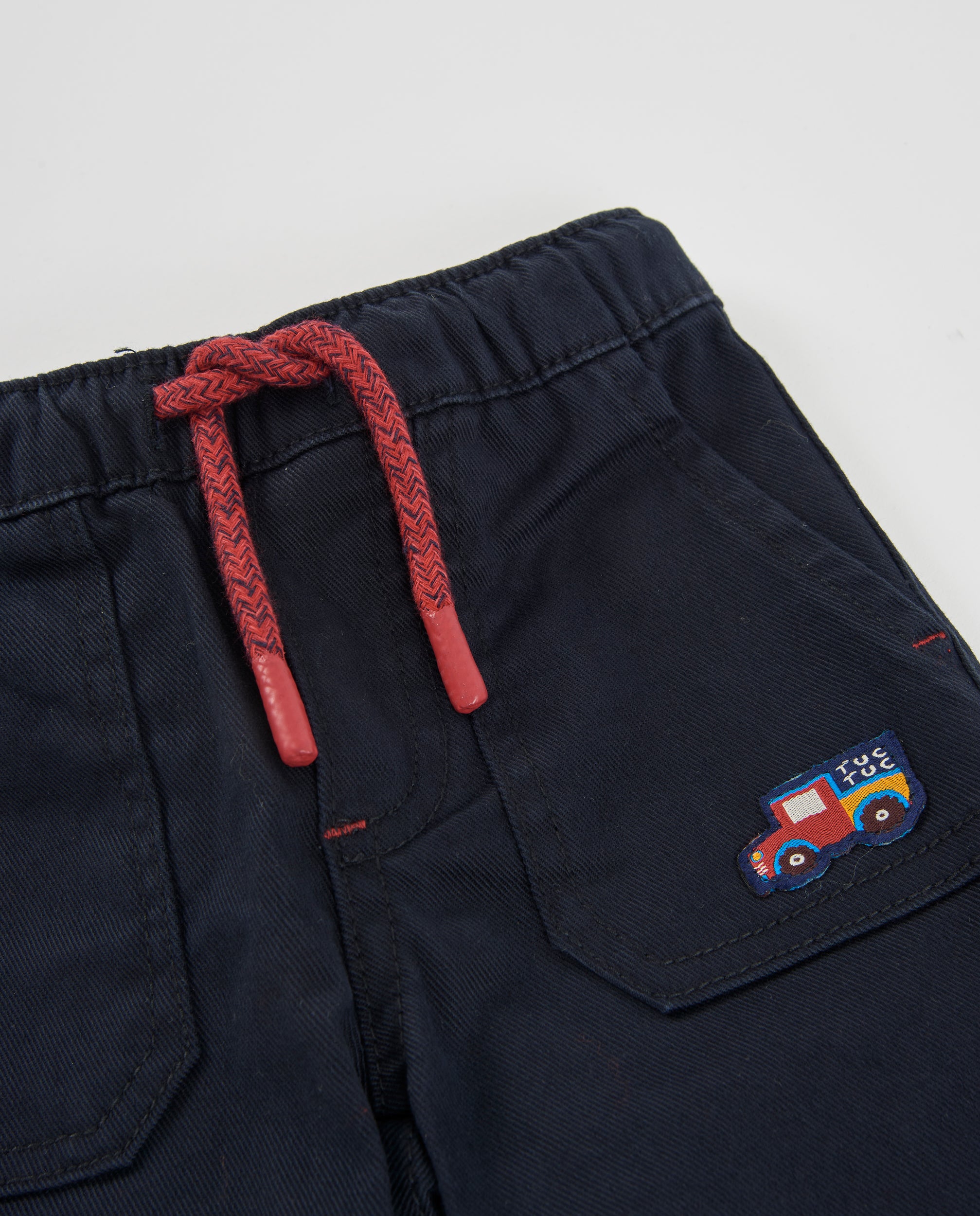 TucTuc Jeans bambino blu navy ricamo auto 12M