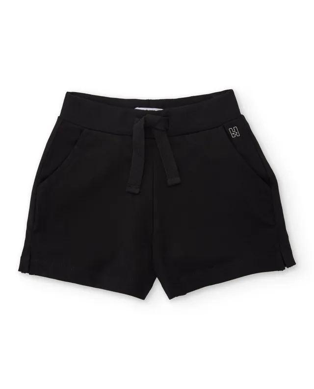 TucTuc Bermuda shorts bambina maglia nero coulisse