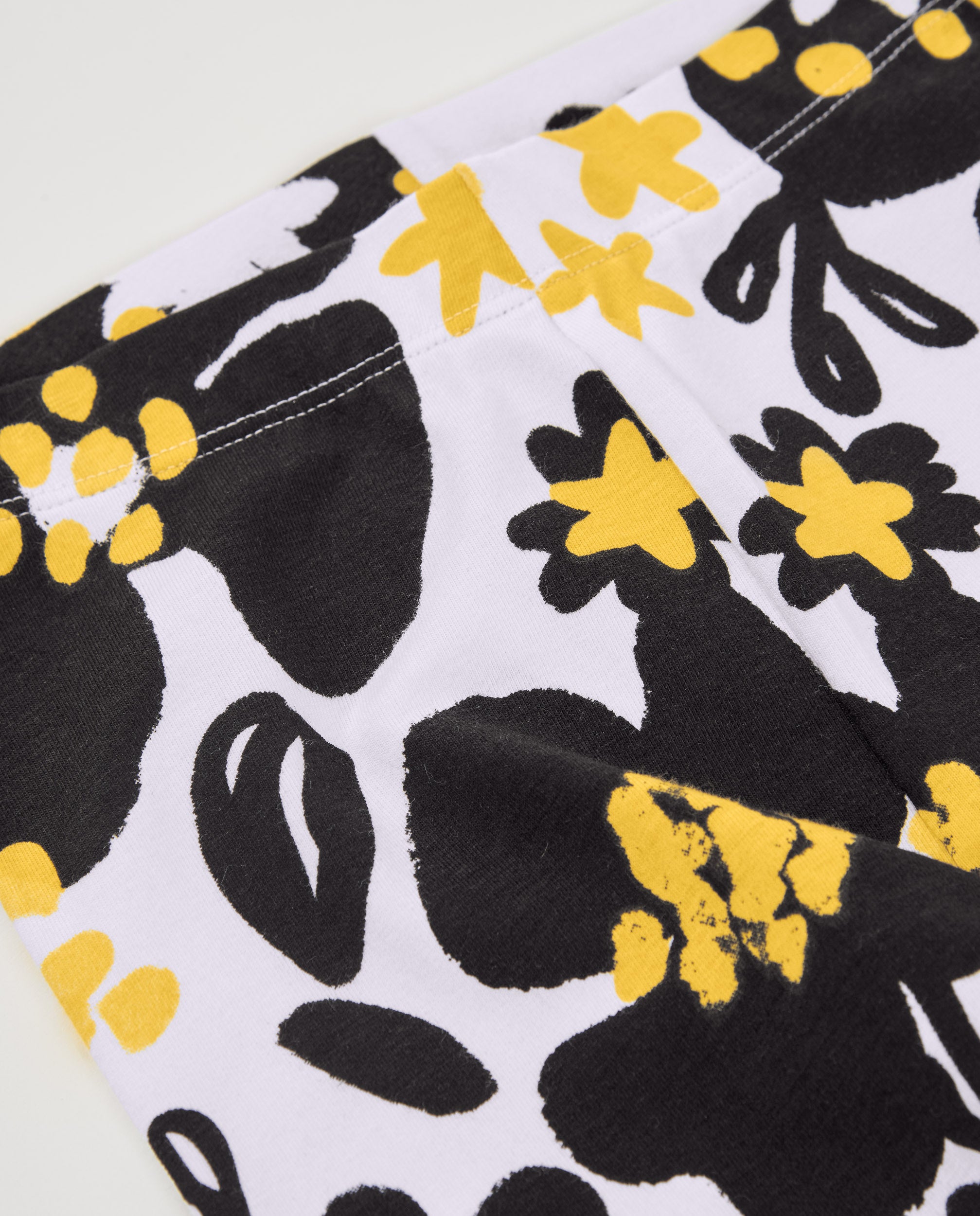 TucTuc Leggings leggings bambina jersey nero stampa floreale