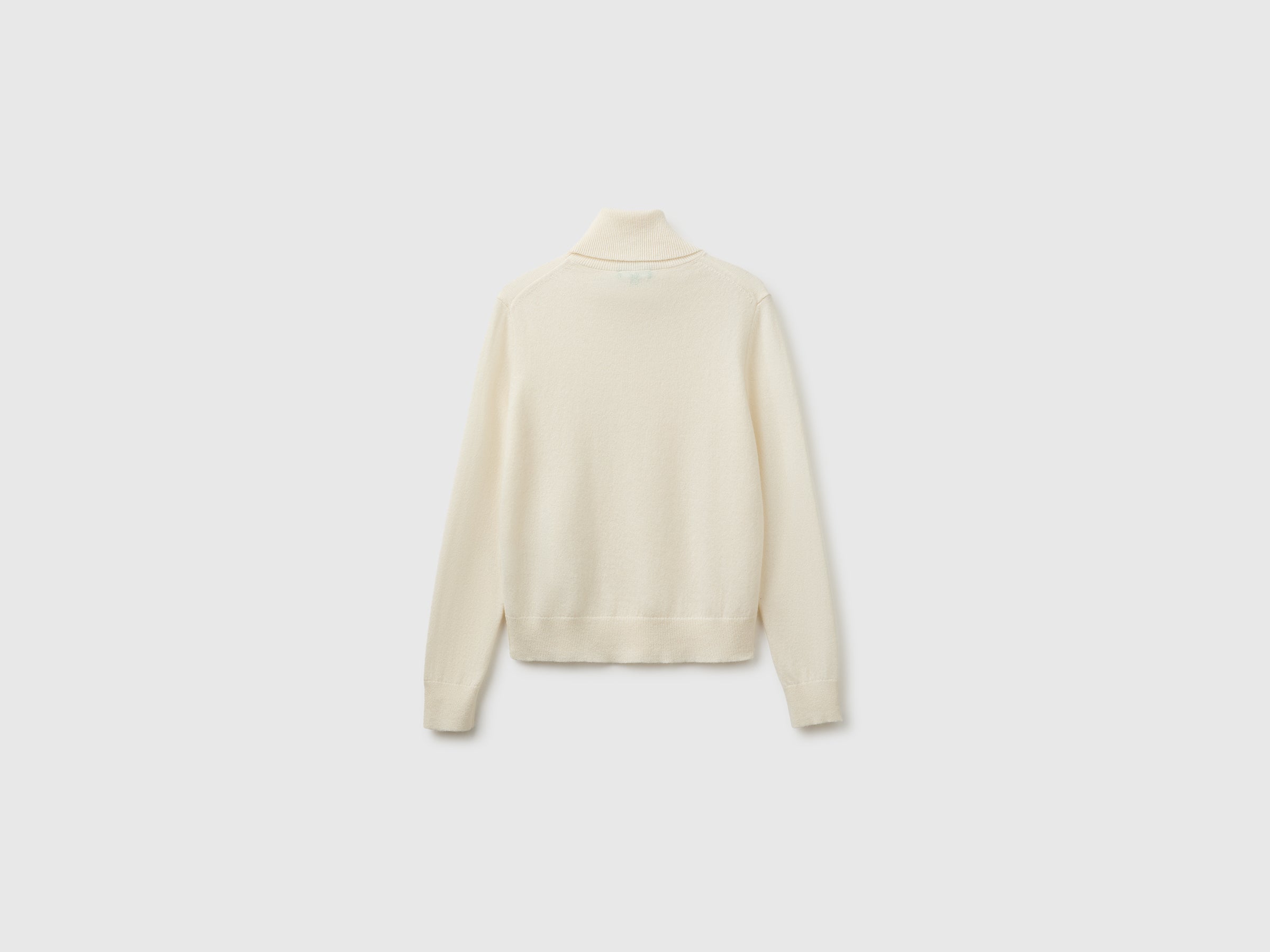 Benetton Dolcevita cashmere crema collo alto