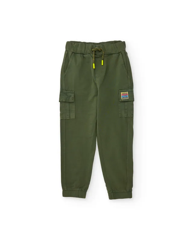 TucTuc Pantaloni cargo bambino tasche verde