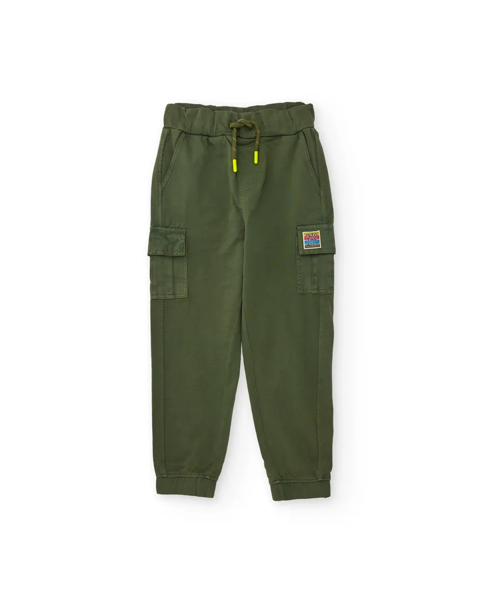 TucTuc Pantaloni cargo bambino tasche verde