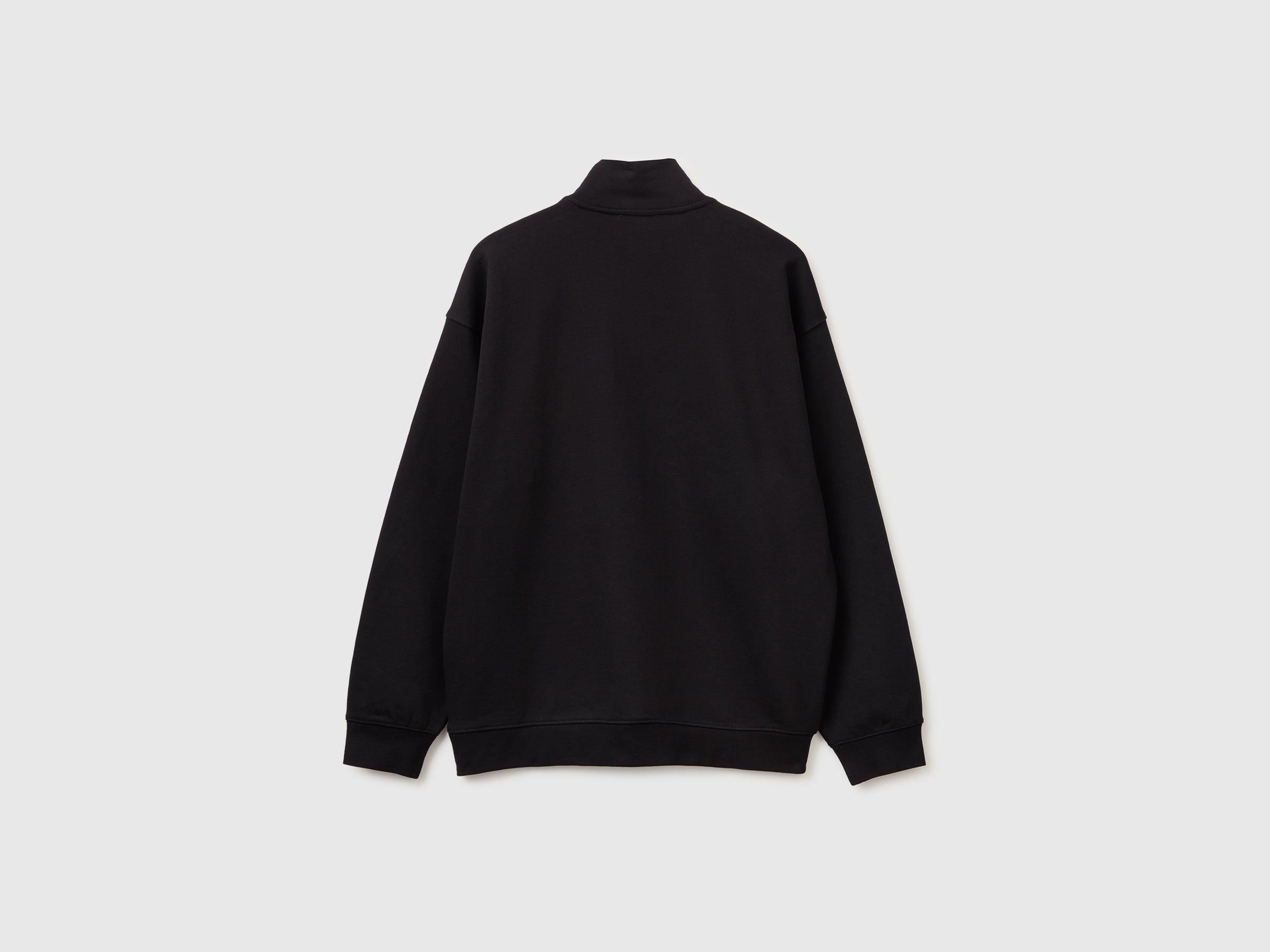 United Colors of Benetton Sweatshirts felpa mezza zip cotone bio
