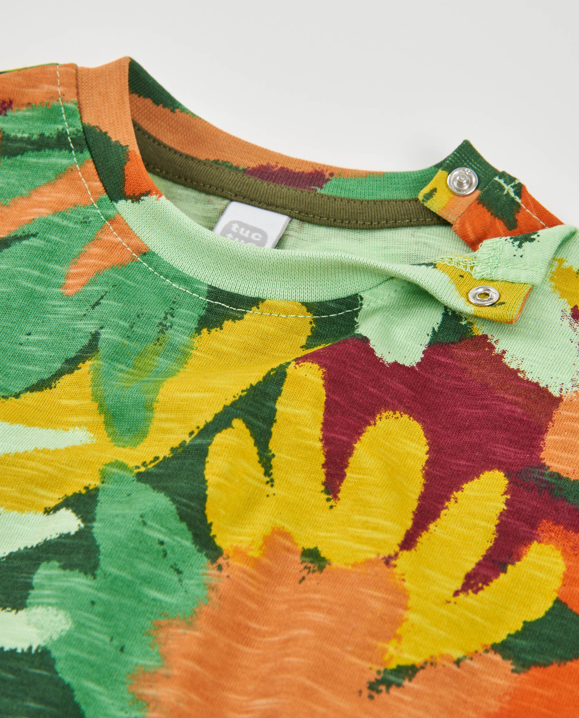 TucTuc Magliette T-shirt Bambino Verde Stampa All-Over Cotone