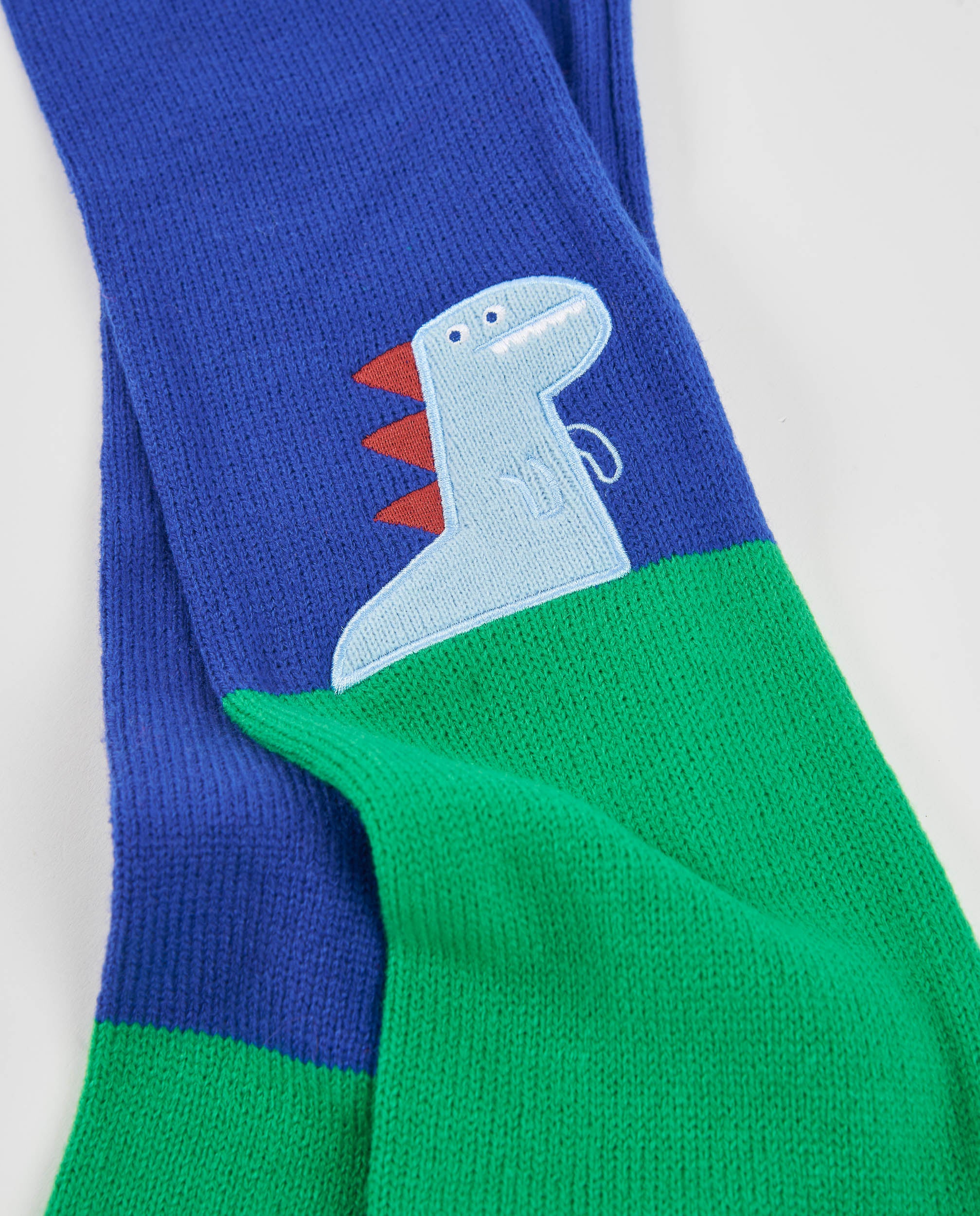 TucTuc Accessori set berretto e sciarpa blu dinosauro maglia