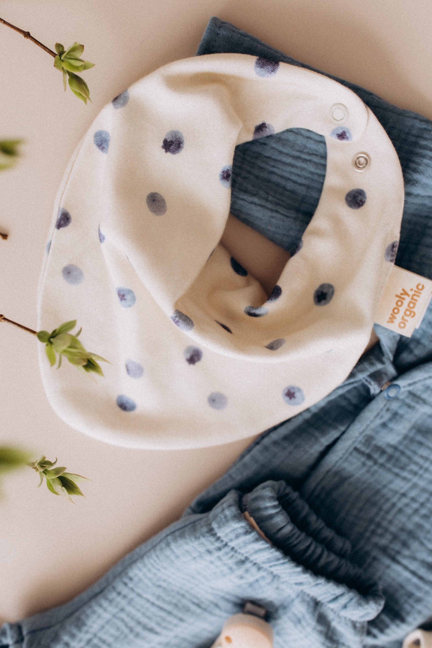 Woolly Organic Bib Bavaglino Cotone Bio GOTS