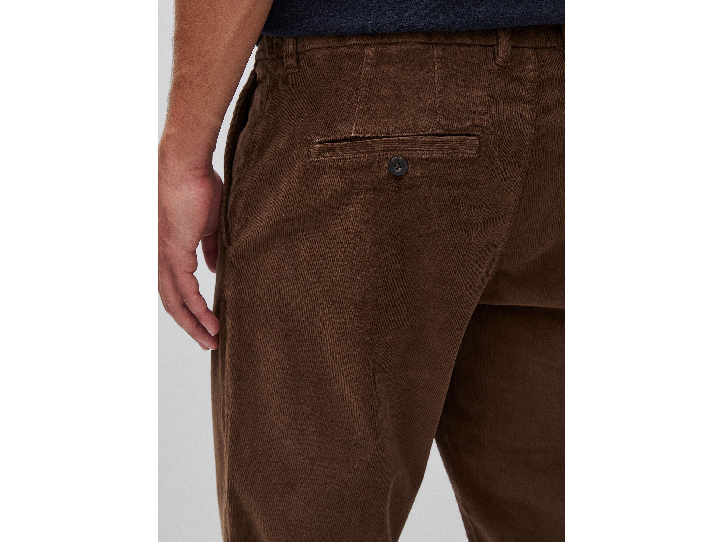 Benetton Trousers pantaloni velluto slim fit elasticizzati taglia 50