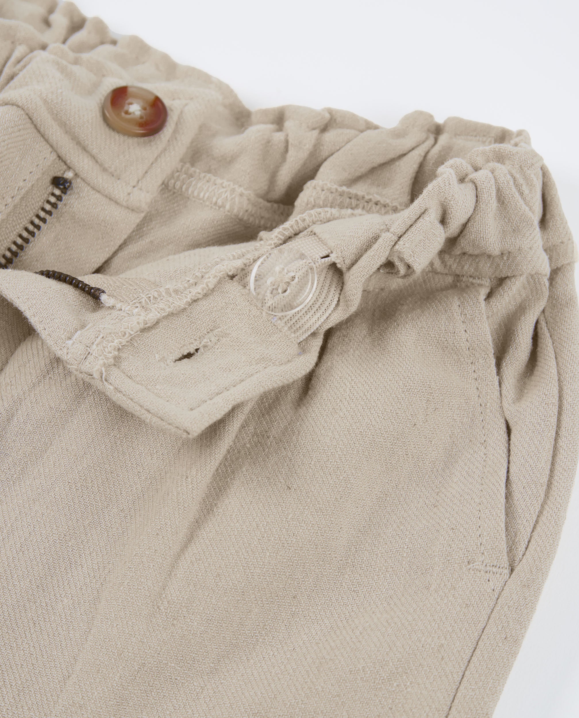 TucTuc Pantaloni pantaloni bambino beige vita elastica