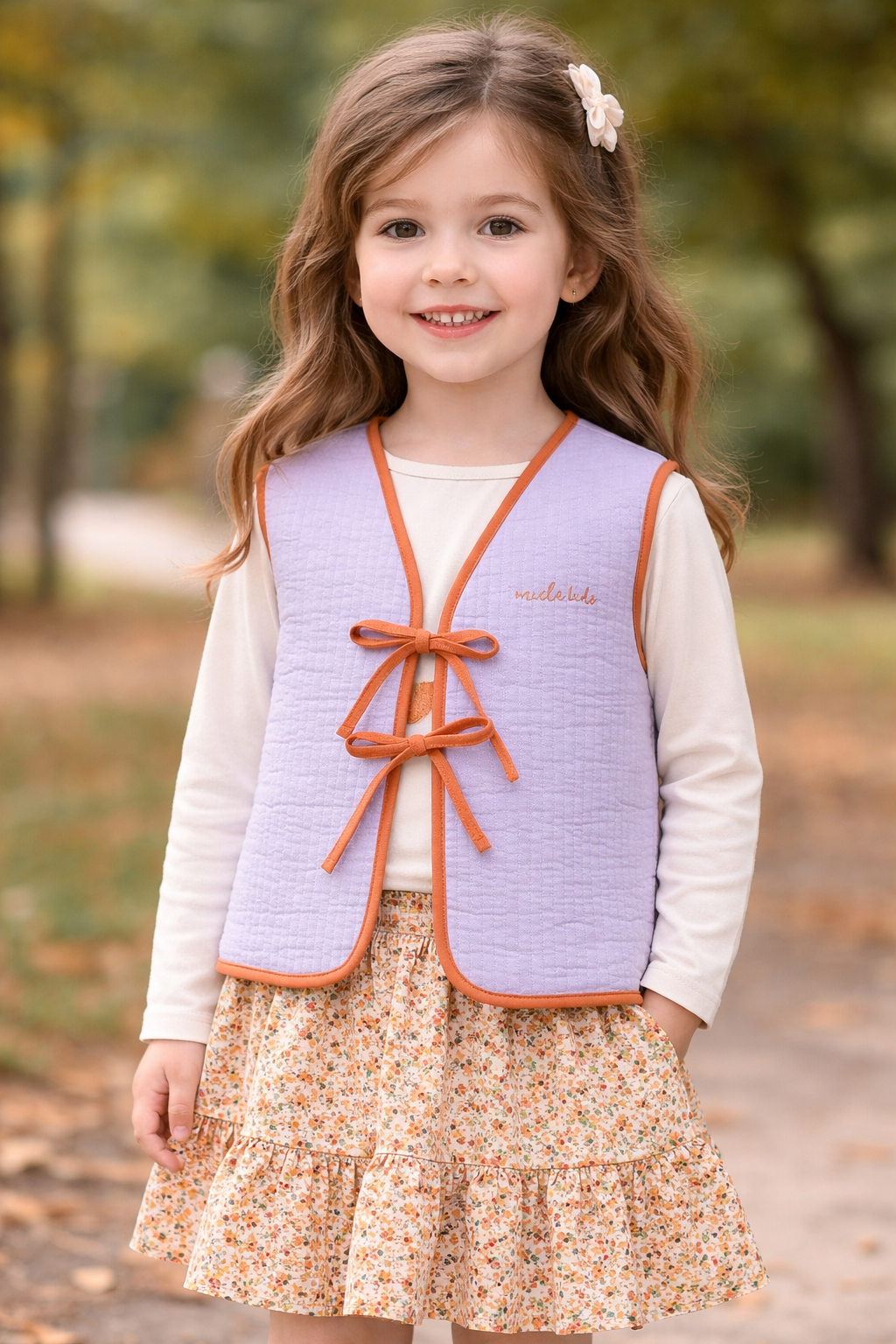Kocarcia Miela Kids Gilet trapuntato cotone bici 1-2 anni