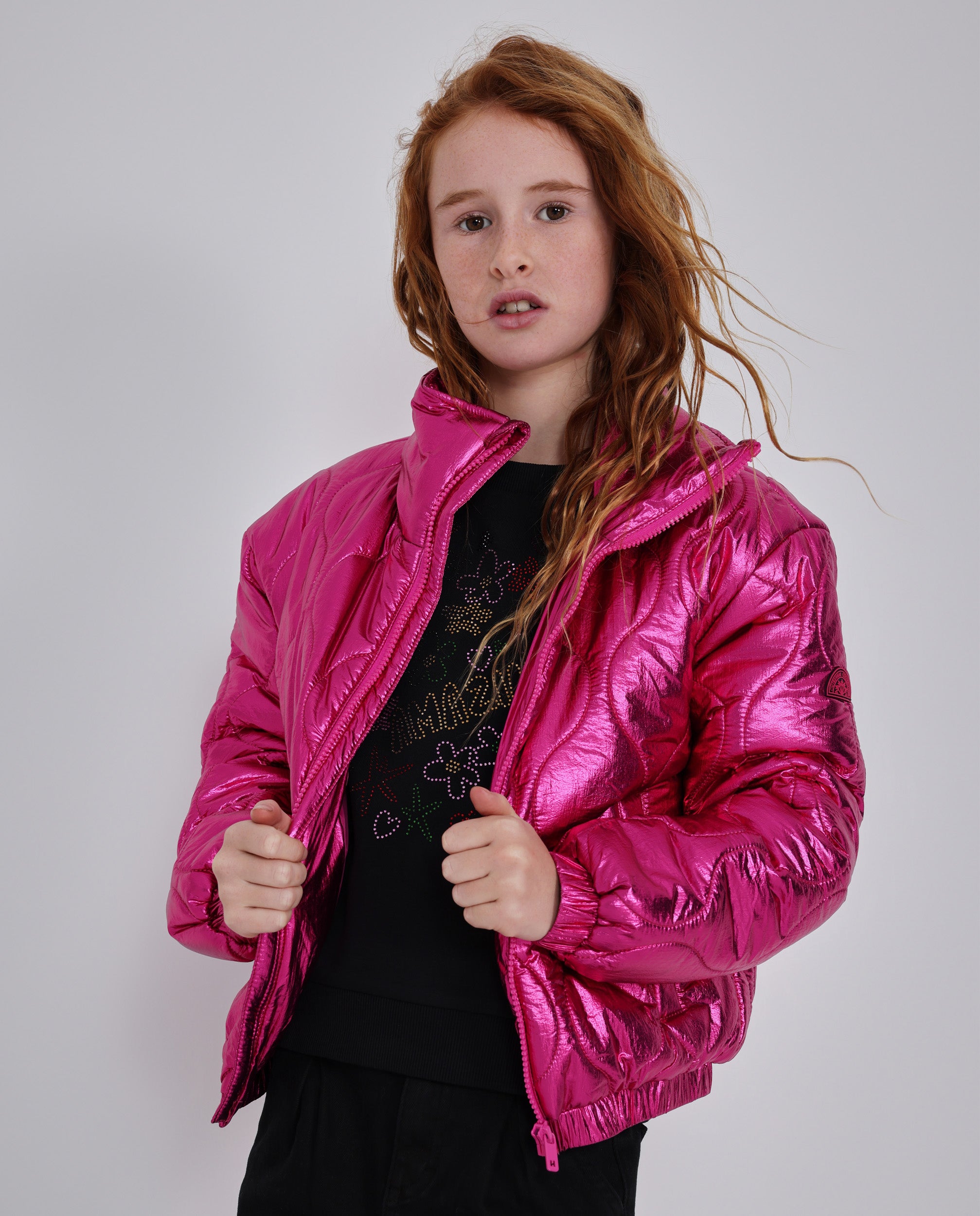 TucTuc Giacche piumino bambina fucsia imbottito cerniera