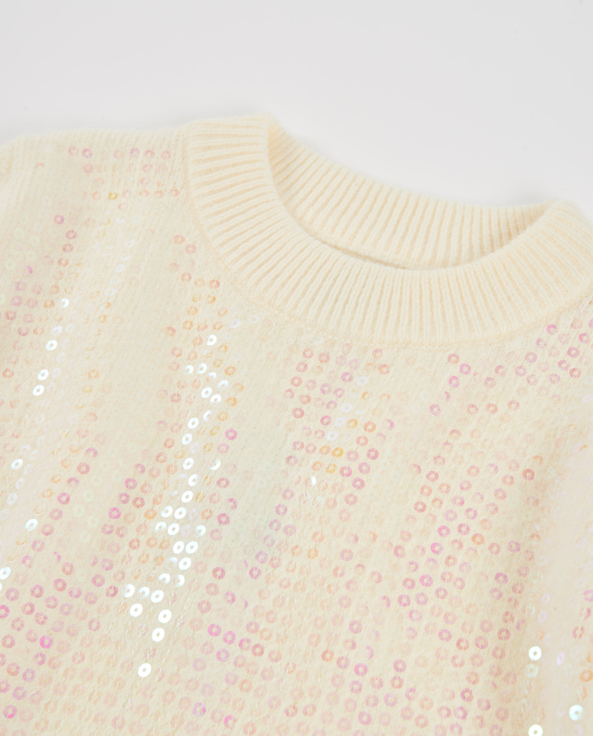 TucTuc Maglioni maglione bambina crudo paillettes girocollo