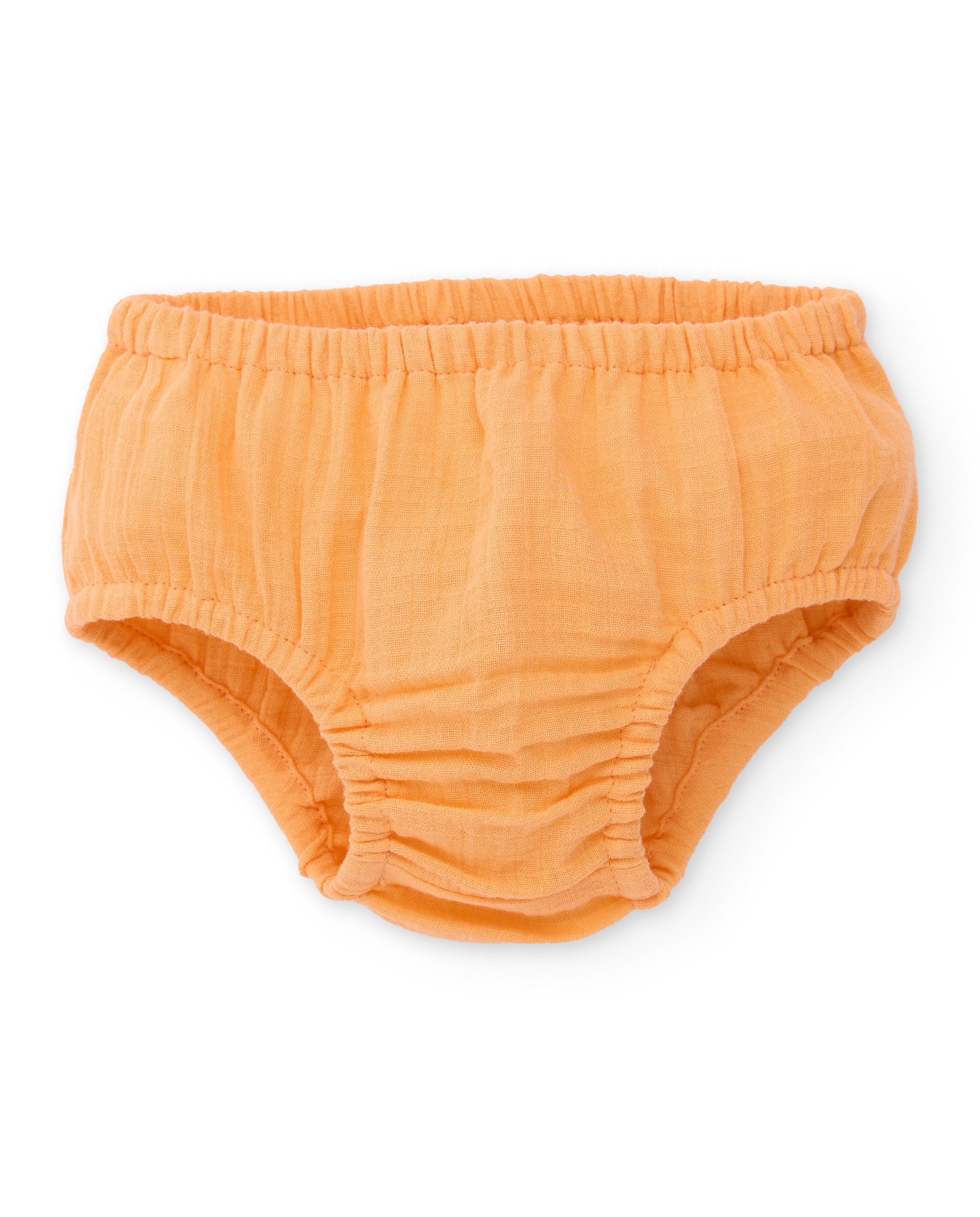 TucTuc Vestiti vestito neonato arancione volant con culottina