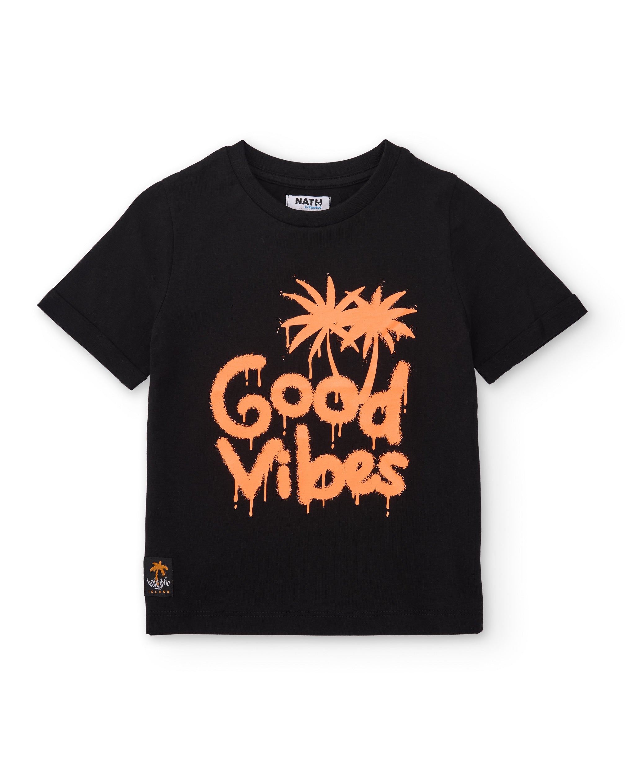 TucTuc Magliette t-shirt bambino nera Good Vibes 4 anni