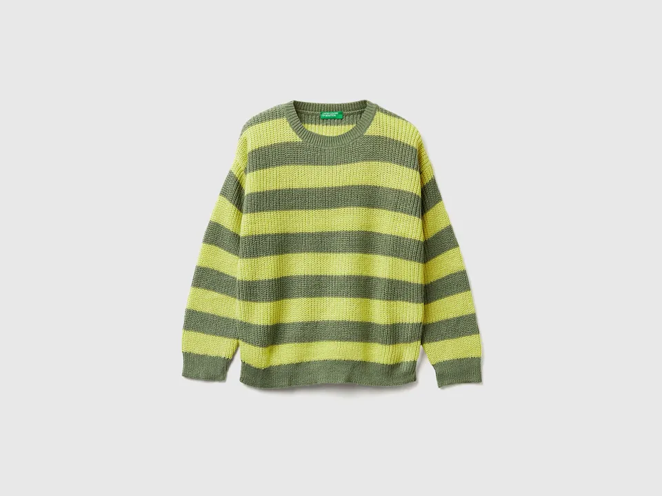 United Colors of Benetton maglione righe manica lunga easy care