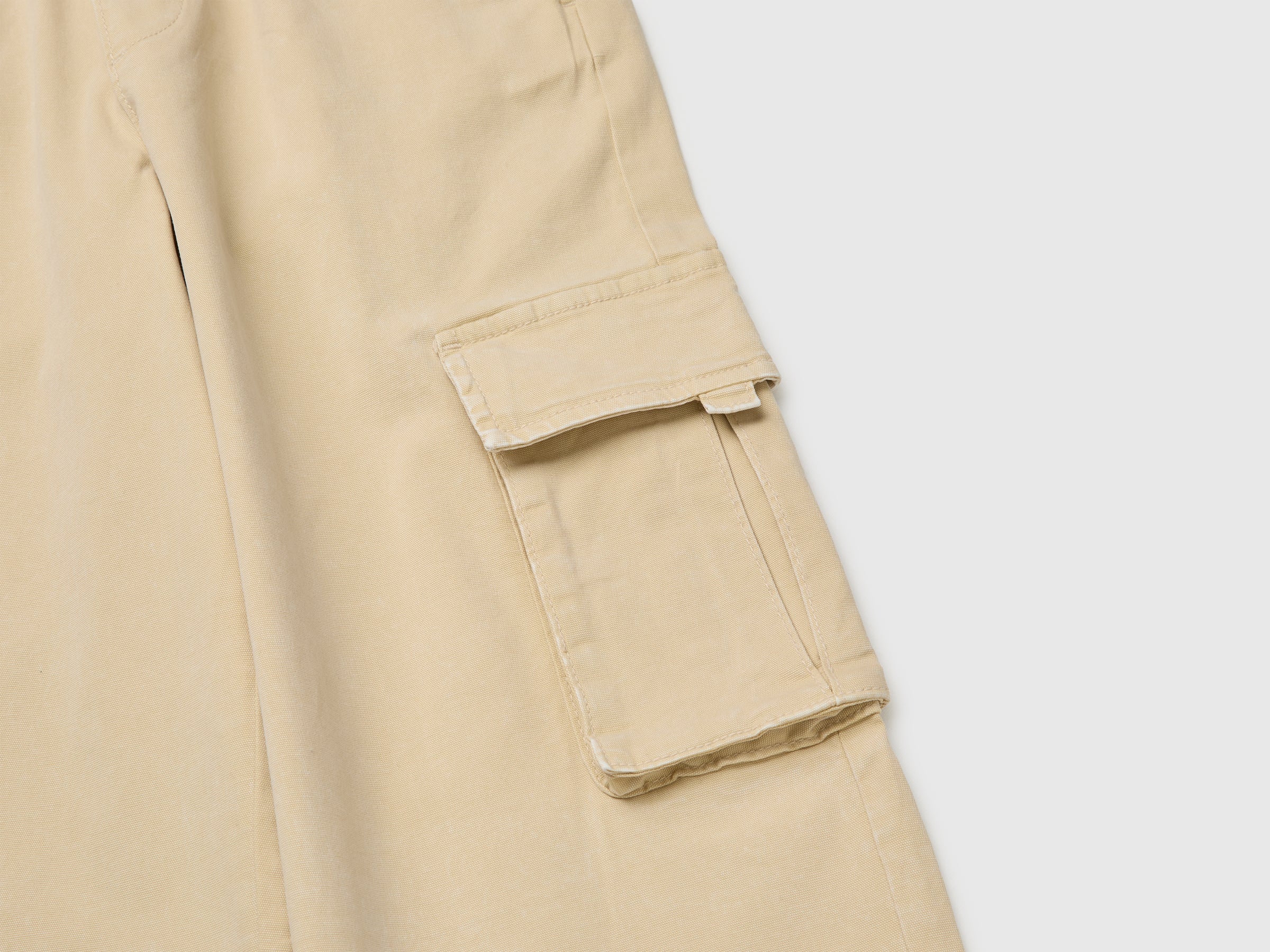 United Colors of Benetton Trousers Pantalone Cargo Cotone Coulisse