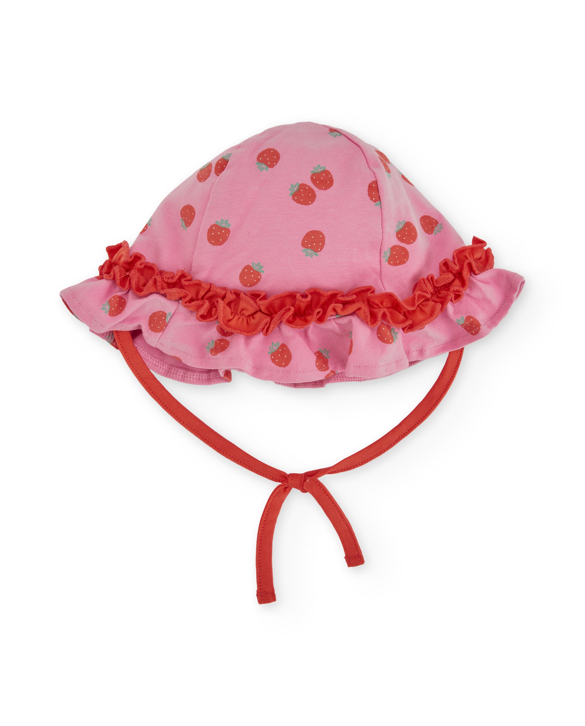 TucTuc Accessori cappellino neonata rosa fragole