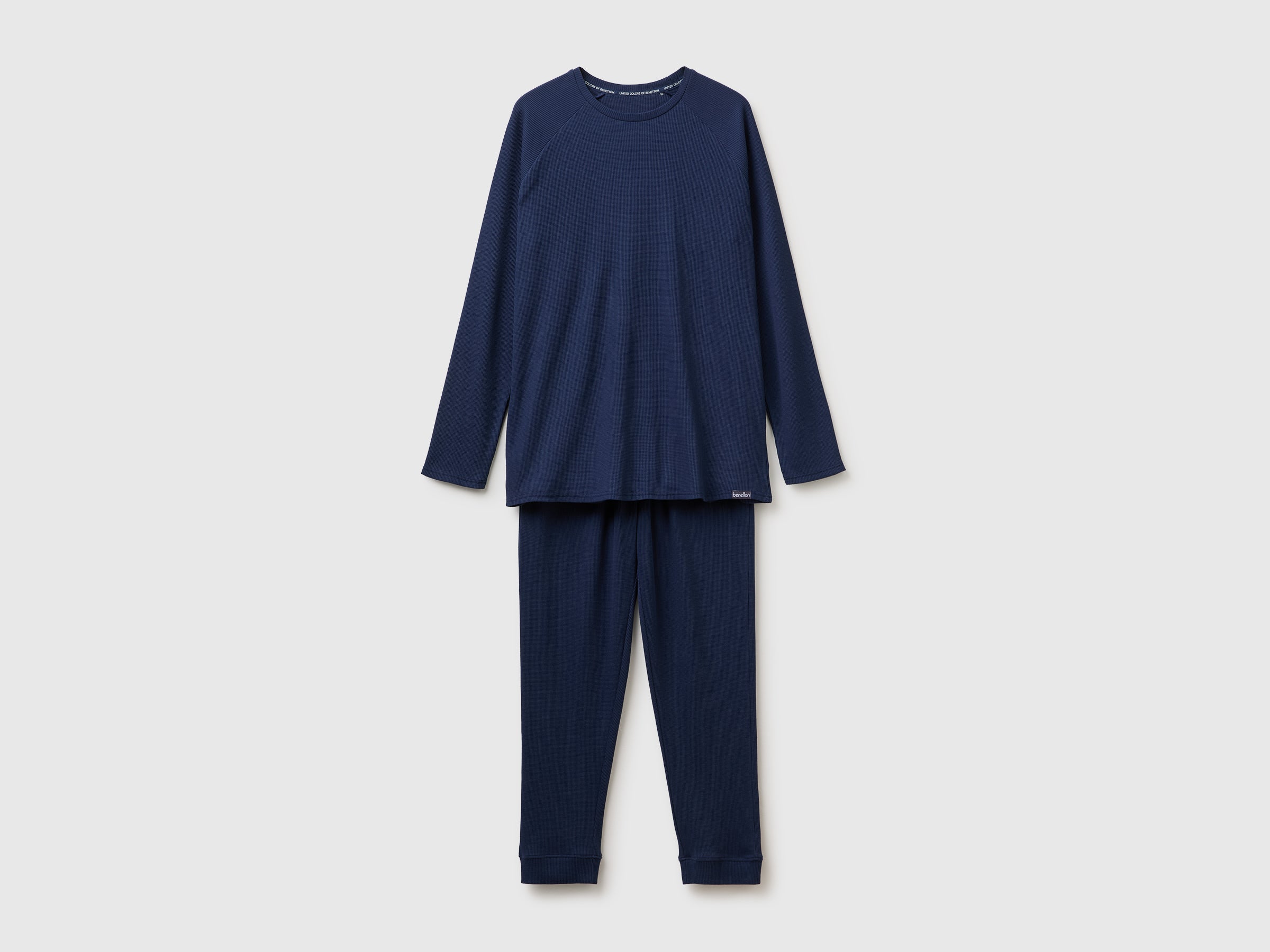 United Colors of Benetton Pigiama Lungo Cotone 100% Waffle