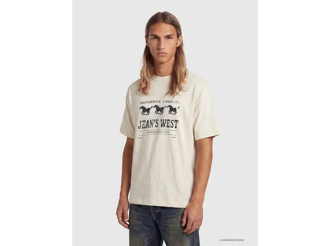 United Colors of Benetton Jean's West Maglietta cotone stampata