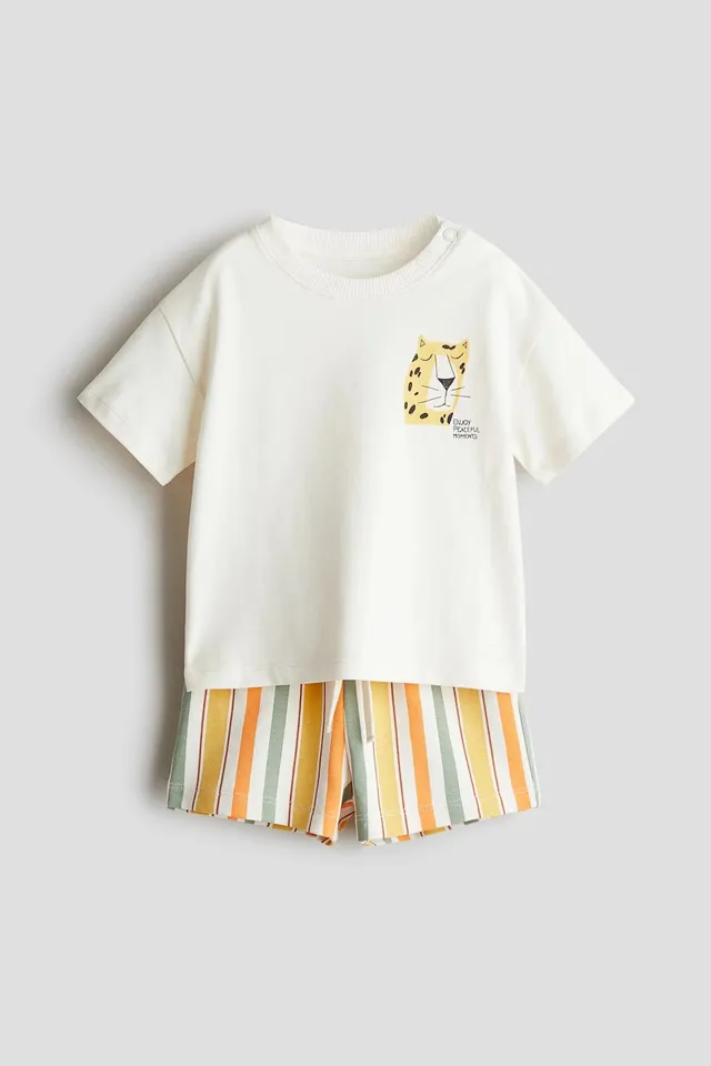 Kokarcia Completo Bimbo T-Shirt Tigre + Shorts Rigato 2-3 Anni
