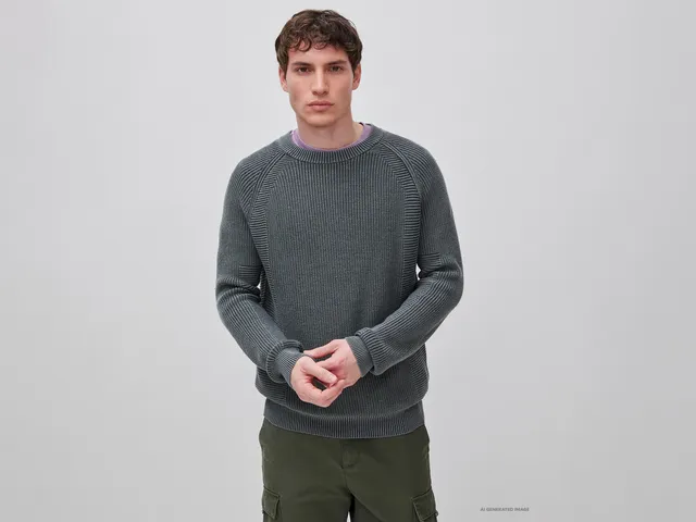 United Colors of Benetton Maglione Cotone Stonewashed taglia M