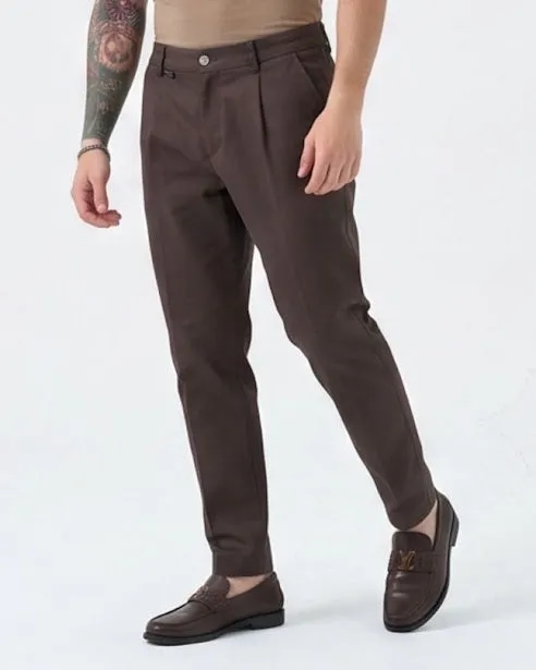 Sottosopra pantalone uomo cotone slim fit blu taglia M
