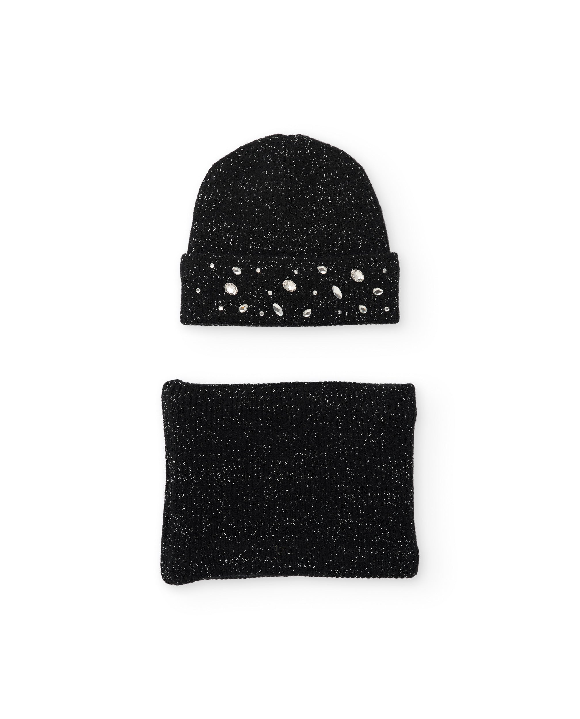TucTuc Accessori Set Tricot Berretto Nero