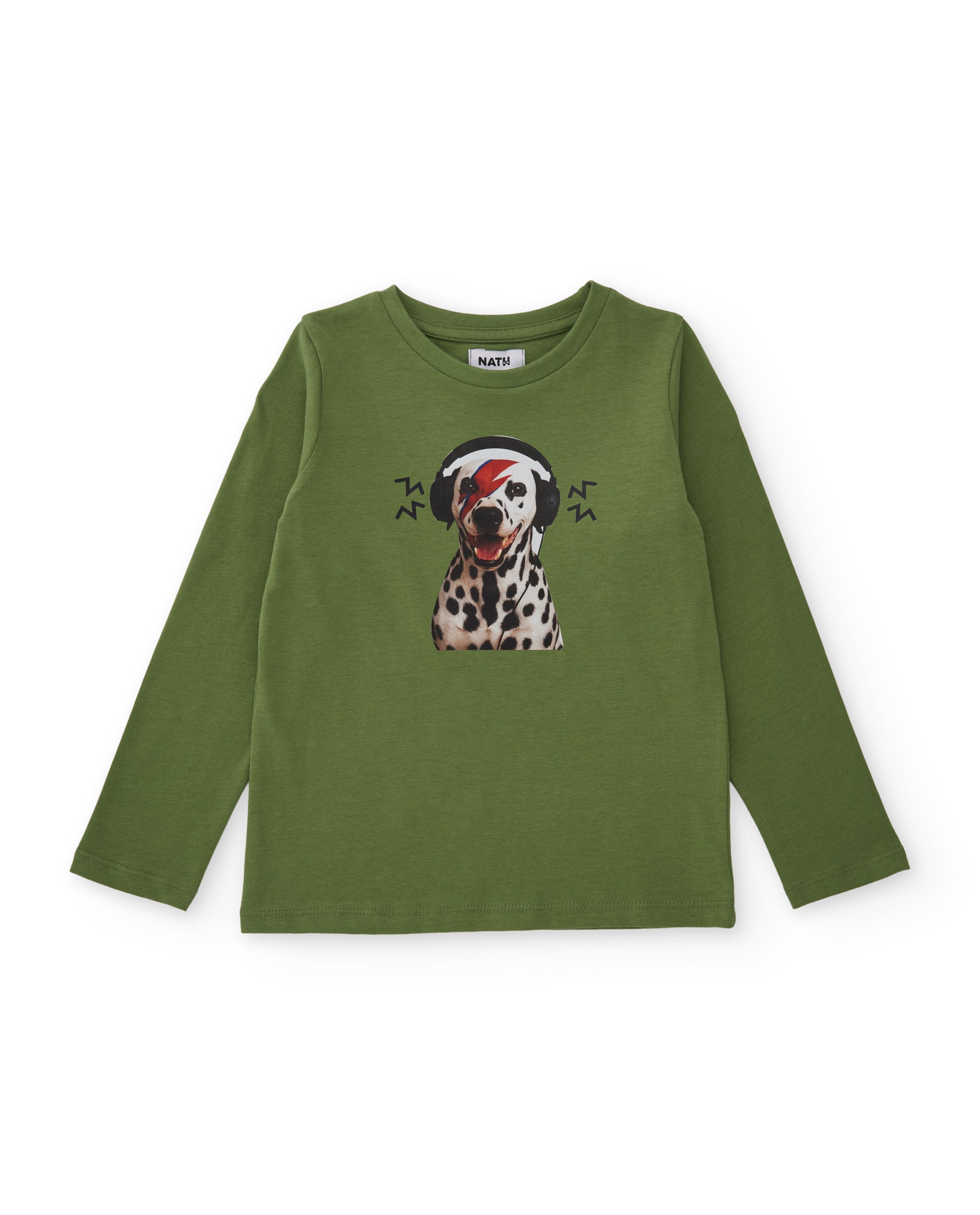 TucTuc Magliette Maglia Bambino Verde Oliva Dalmata