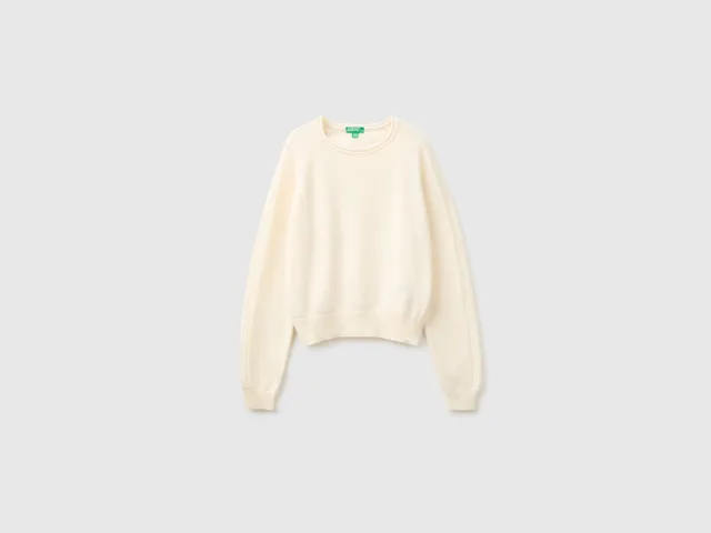 United Colors of Benetton Sweaters maglione girocollo misto lana