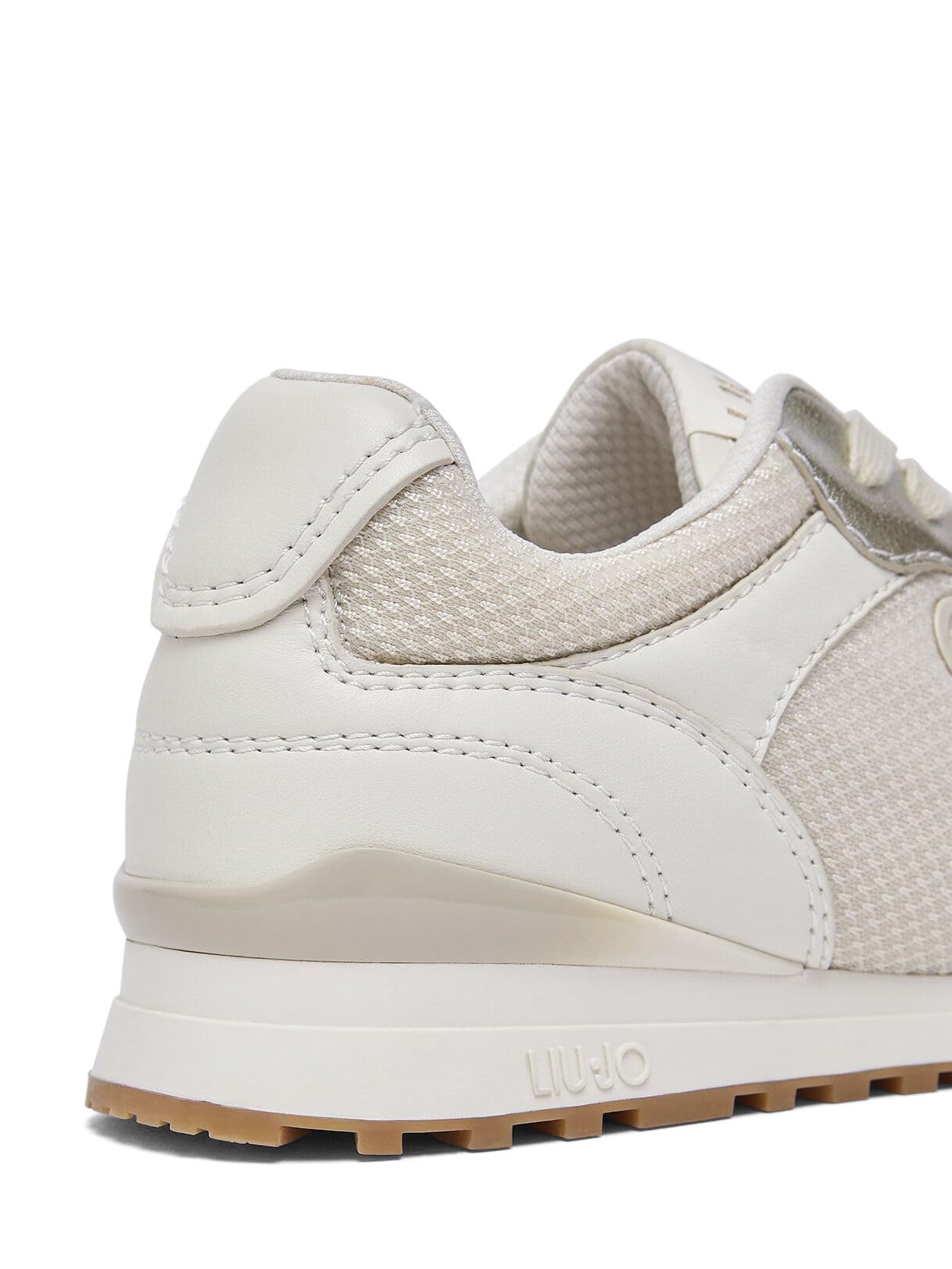 Liu Jo Sneakers Bianche 35 Mesh Glossy con Monogram