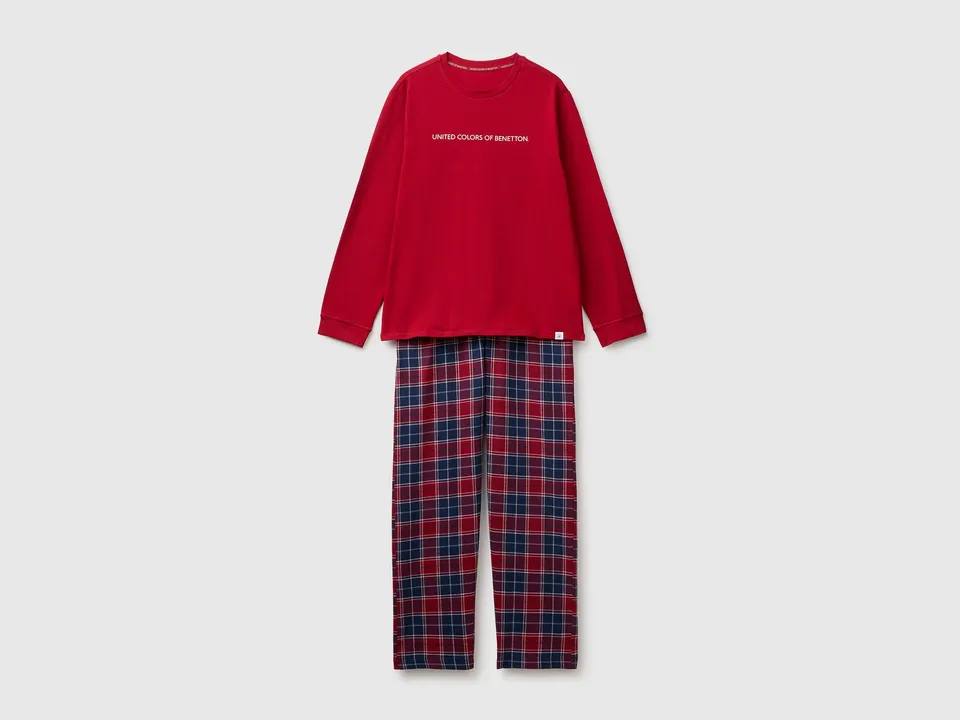 United Colors of Benetton Pigiama Pantalone Scozzese M
