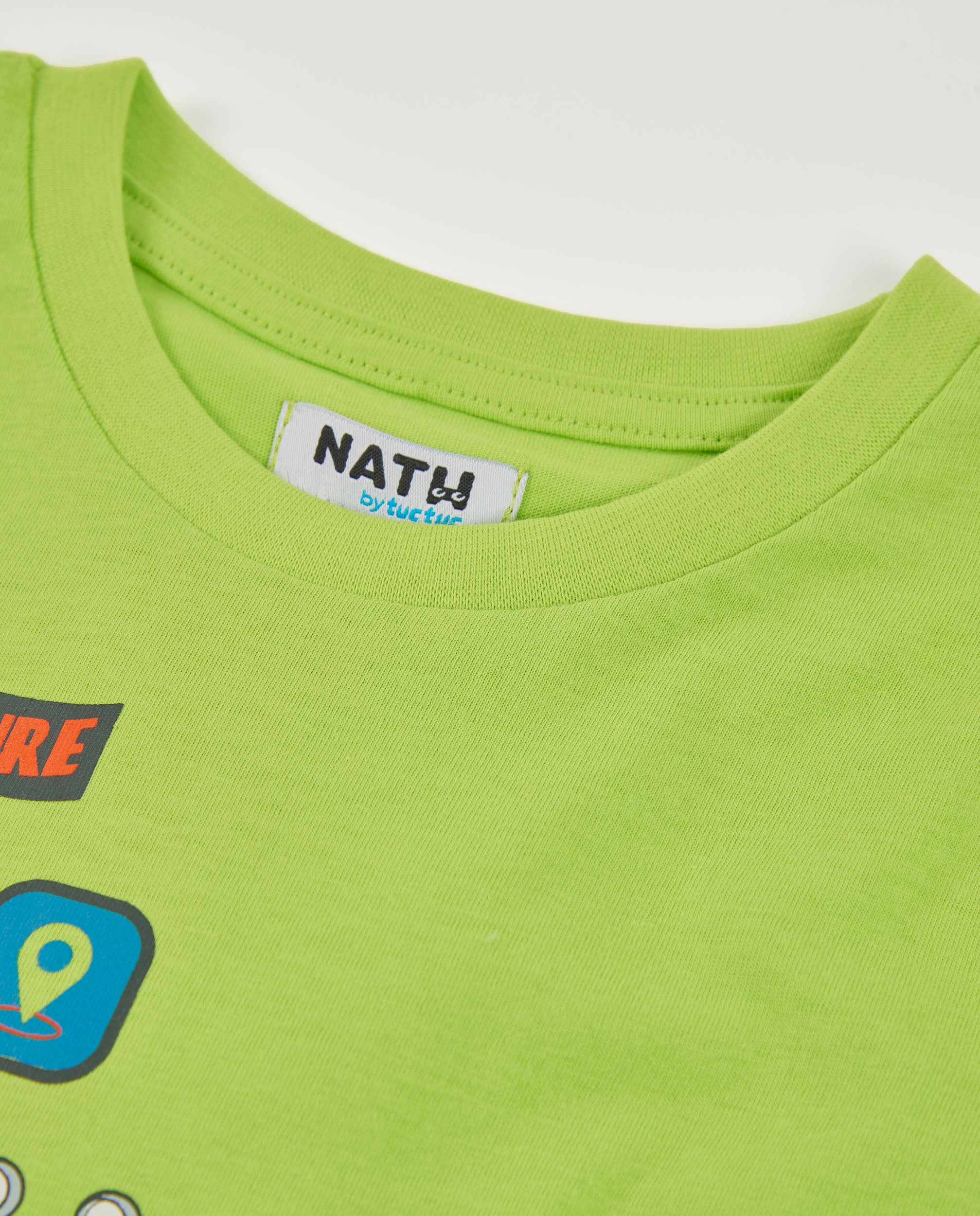 TucTuc Magliette T-Shirt Bambino Lime Avventura