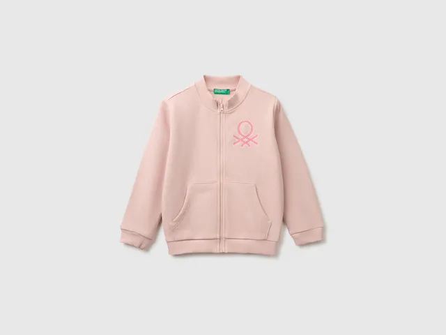 United Colors of Benetton Felpa con Cappuccio Cotone Bio Glitter 104