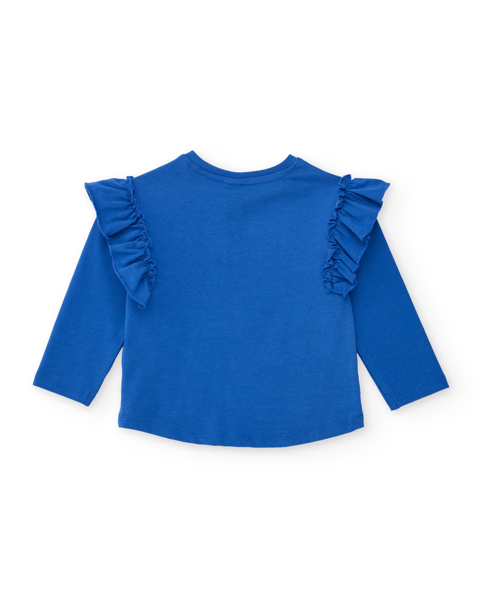 TucTuc Magliette Maglia Bambina Blu Fiori