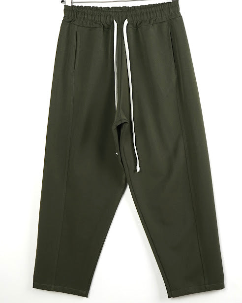 Sottosopra pantalaccio baggy pantalone nero cuciture a vista