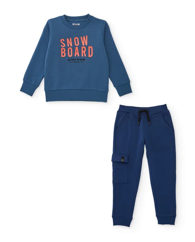 TucTuc Completi Tuta Bimbo Blu Cotone Snowboard