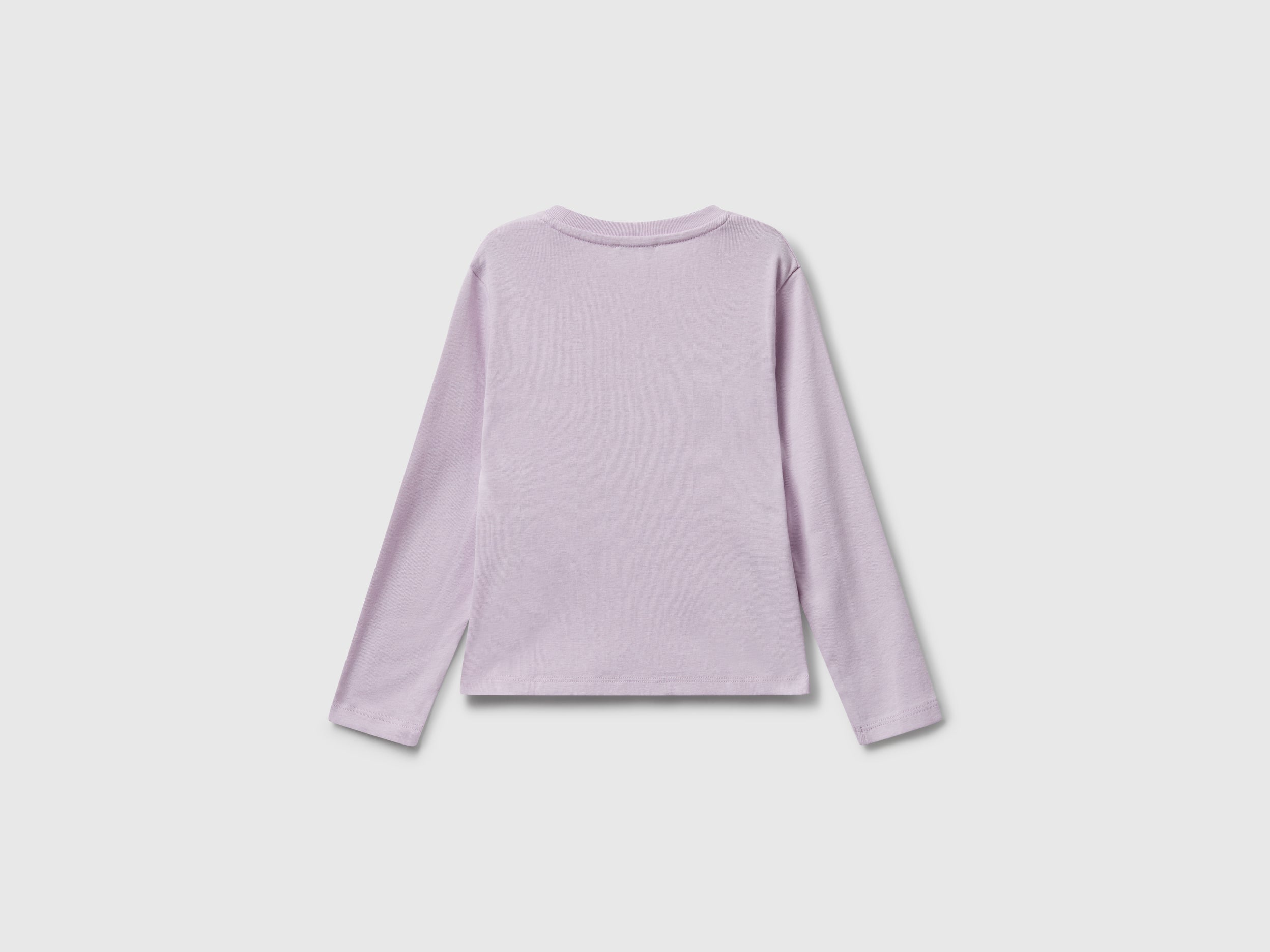 United Colors of Benetton T-shirt bimba cotone logo glitter 116
