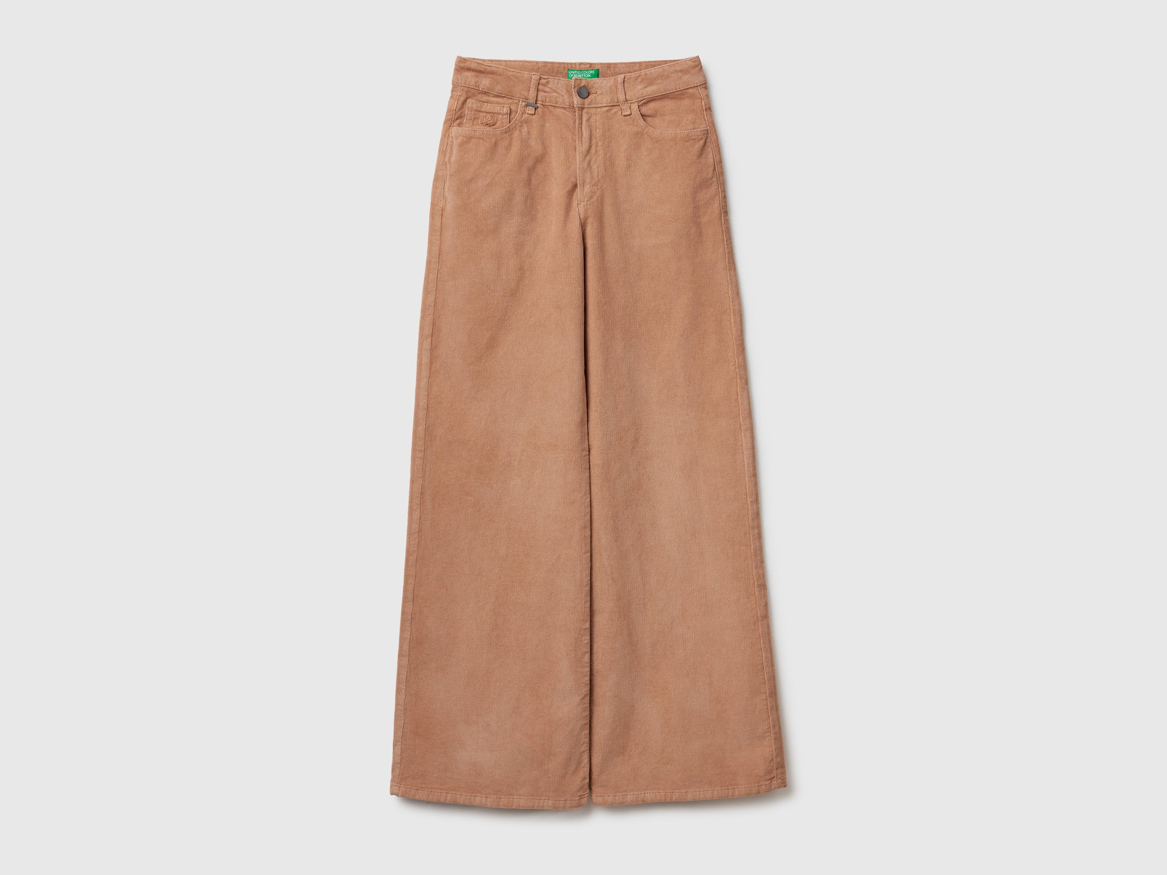 Benetton pantaloni velluto 30 wide fit cotone stretch