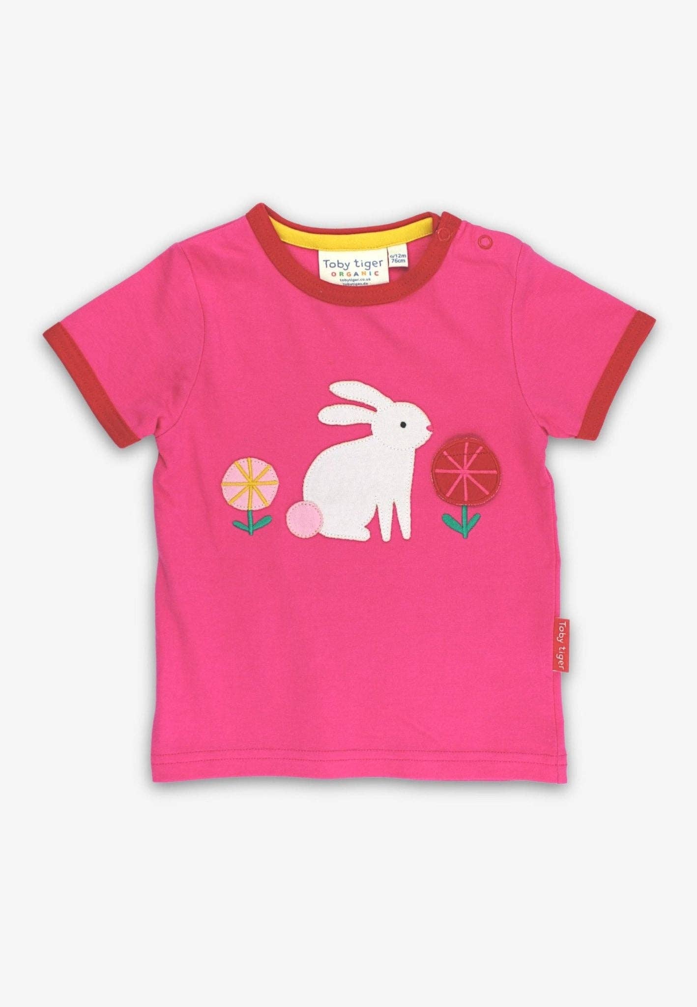 Toby Tiger maglietta coniglietti cotone bio bimba