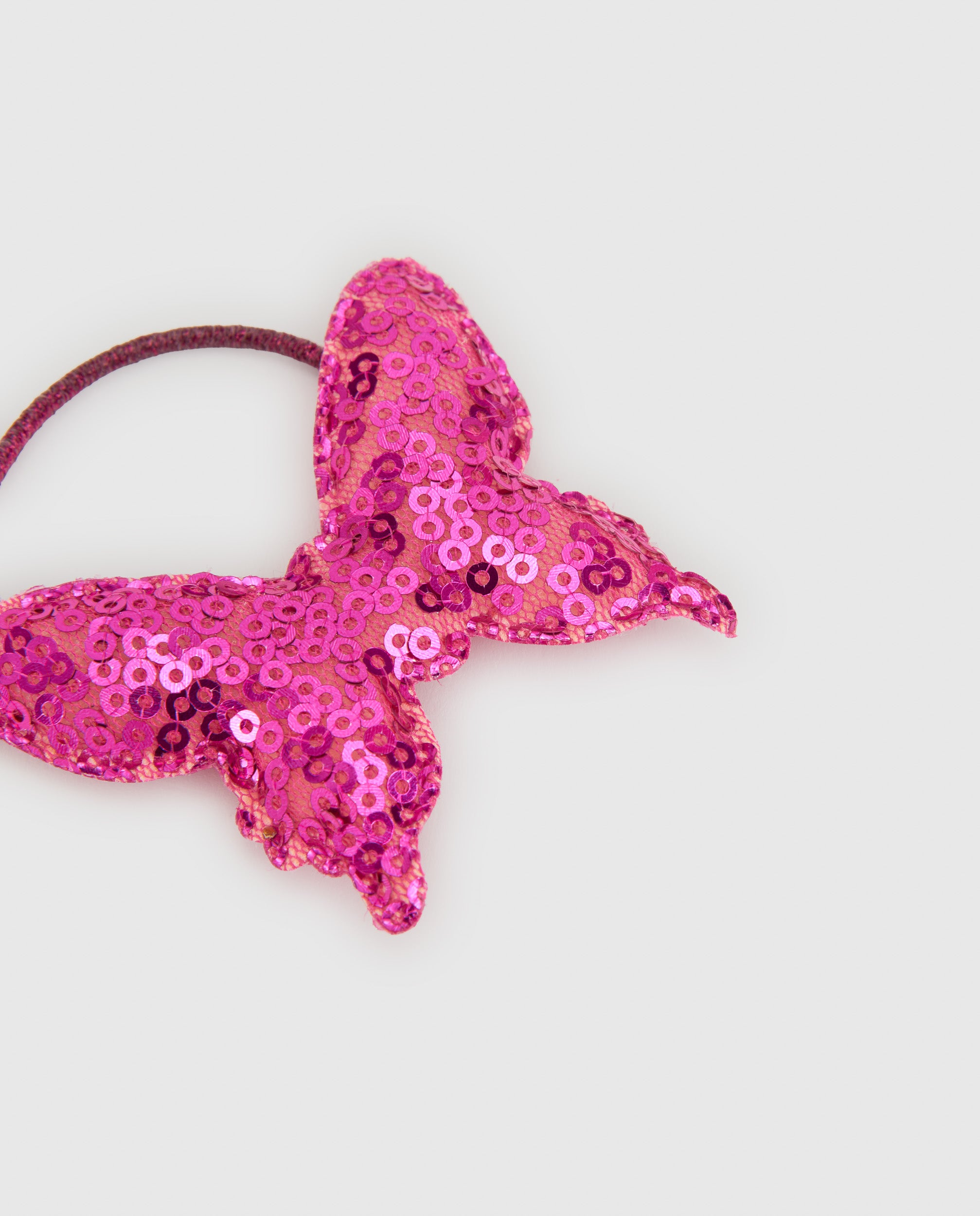 TucTuc Accessori elastico capelli bambina farfalla fucsia