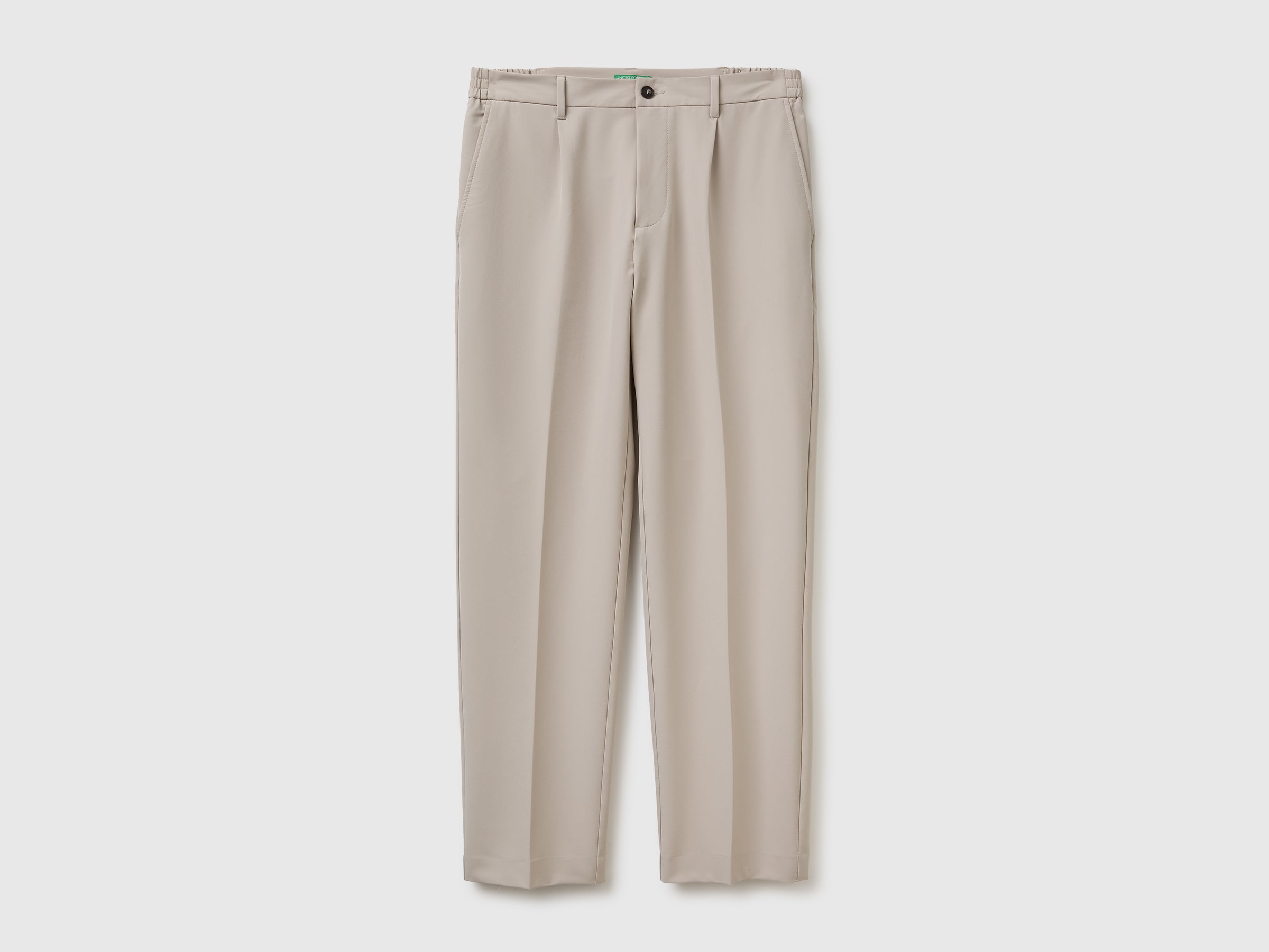 United Colors of Benetton Pantaloni lunghi con pince tessuto stretch
