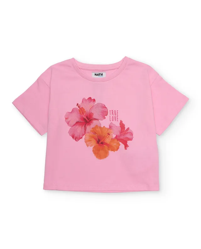 TucTuc Magliette bambina rosa ibisco maniche corte