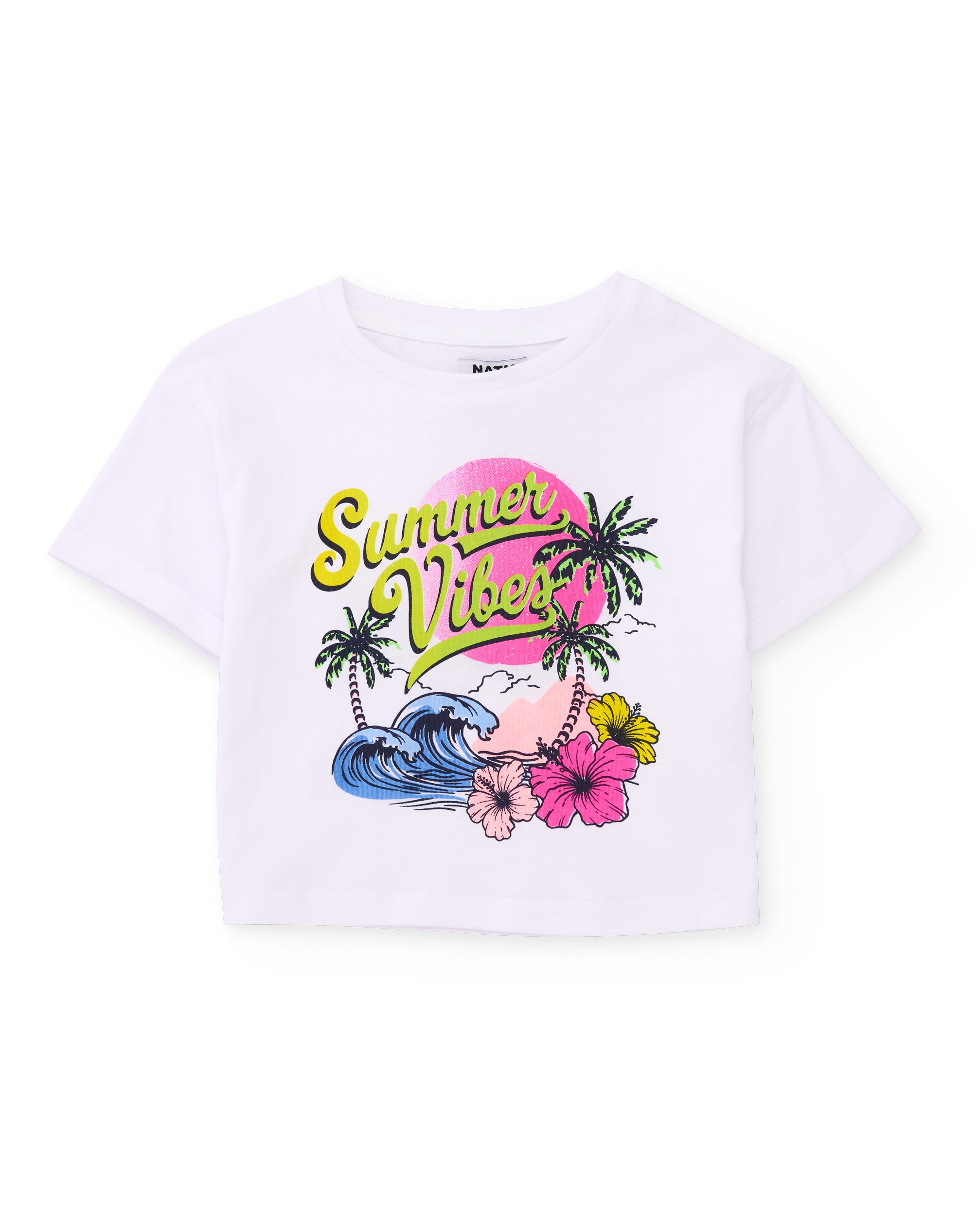 TucTuc Completi Tropicale Completo Bambina Bianco 2 Pezzi
